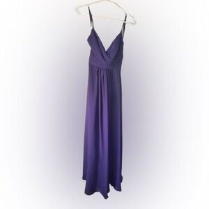 NWT SORELLA VITA Elegant Purple Maxi Dress Evening Gown Size 4 Zipper Back